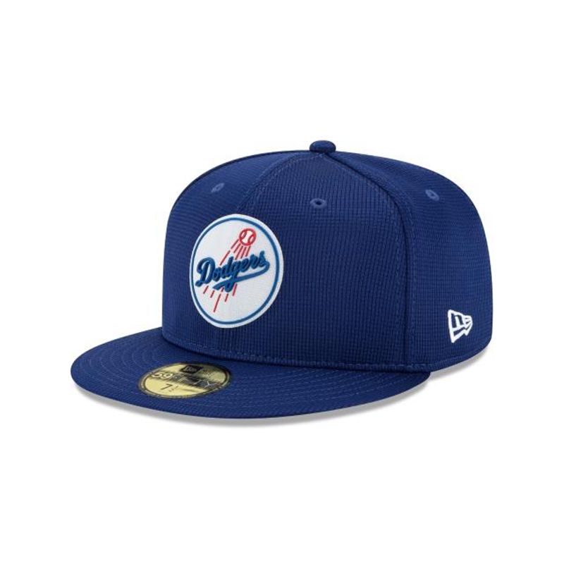 MLB Los Angeles Dodgers Clubhouse Collection 59Fifty Fitted (UPQ2864) - Blue New Era Caps